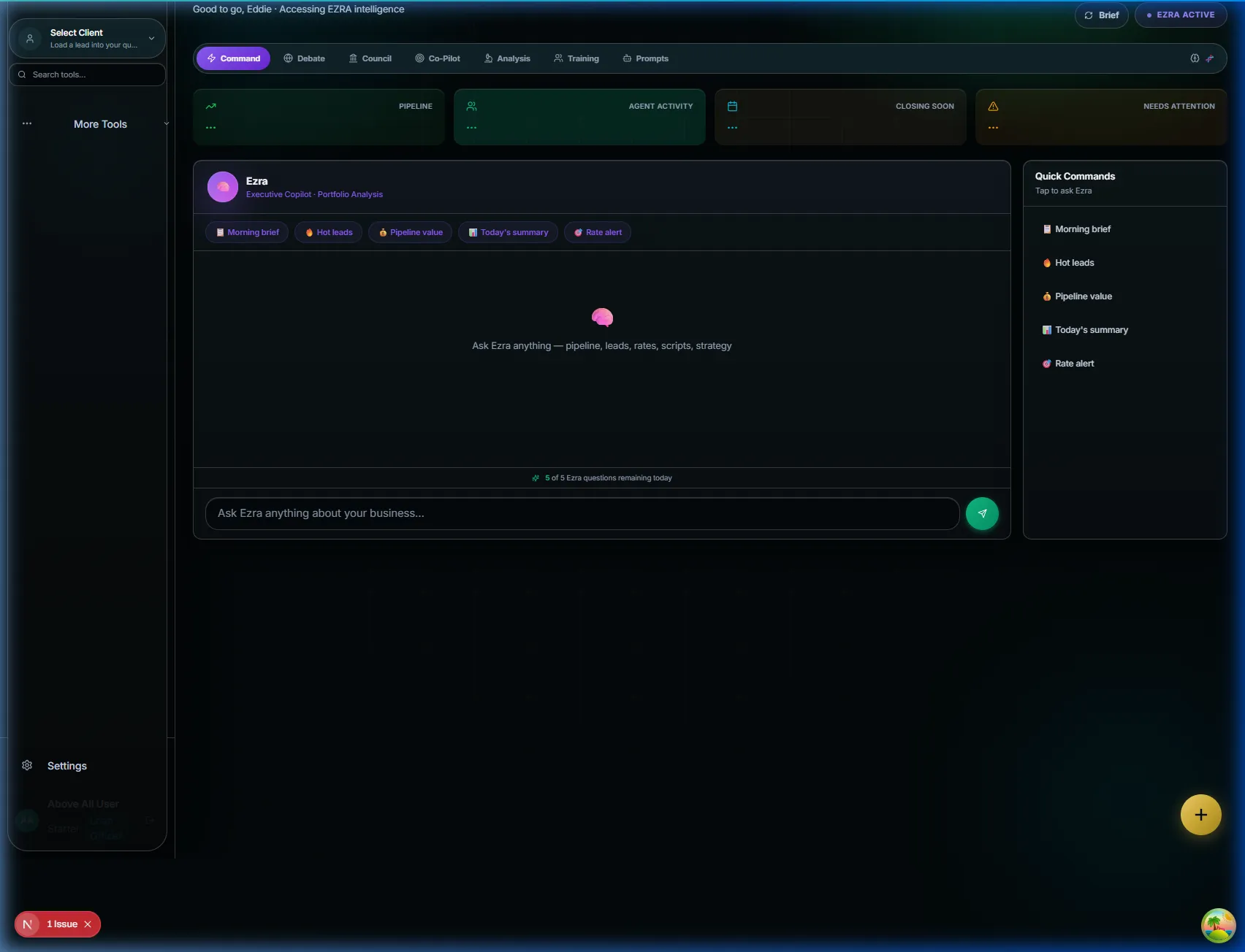 Ezra Copilot screenshot