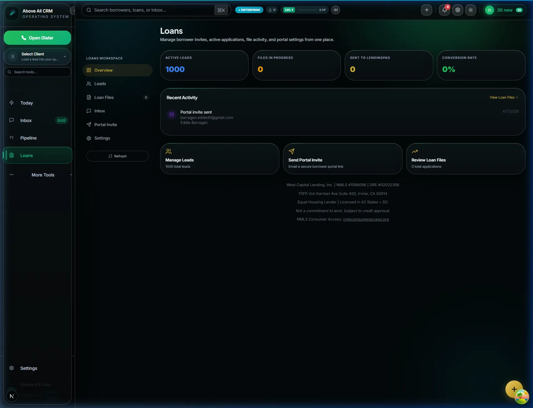 Loan Portal screenshot